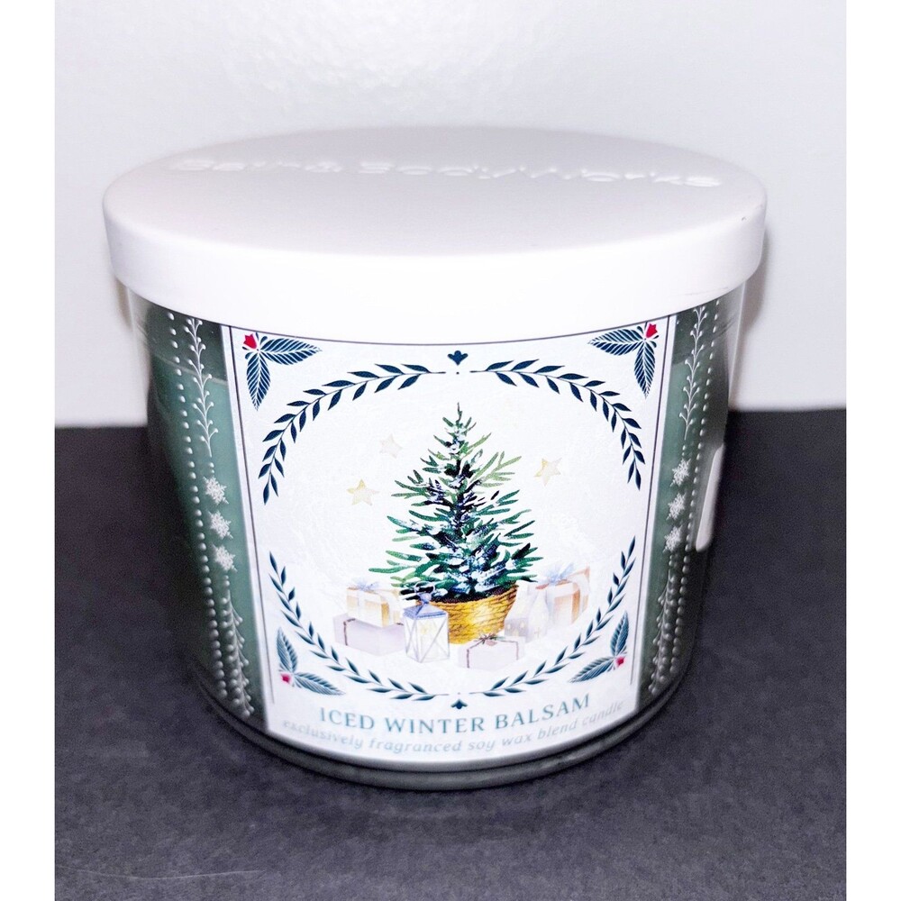 Bath & Body Works Iced Winter Balsam Large Candle